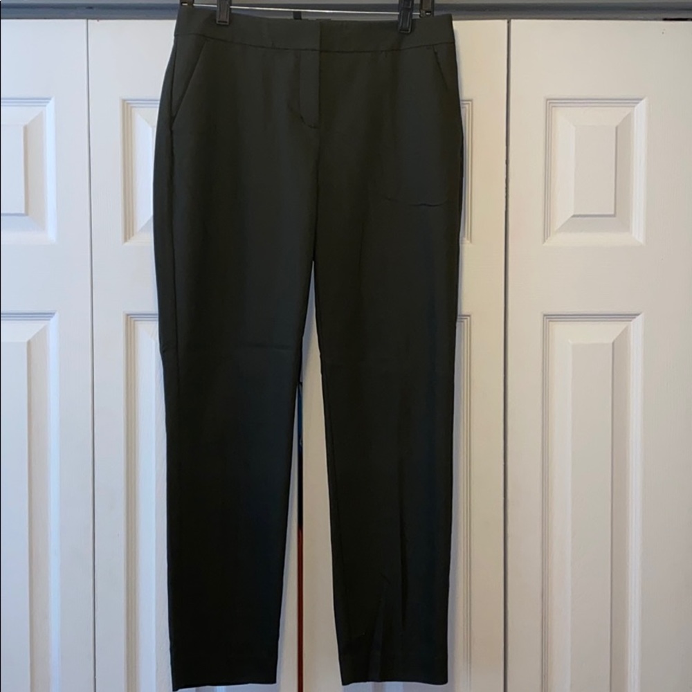 Olive green columnist pants - express 6R